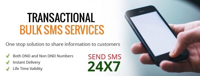 transaction bulk SMS service provider in Bhopal